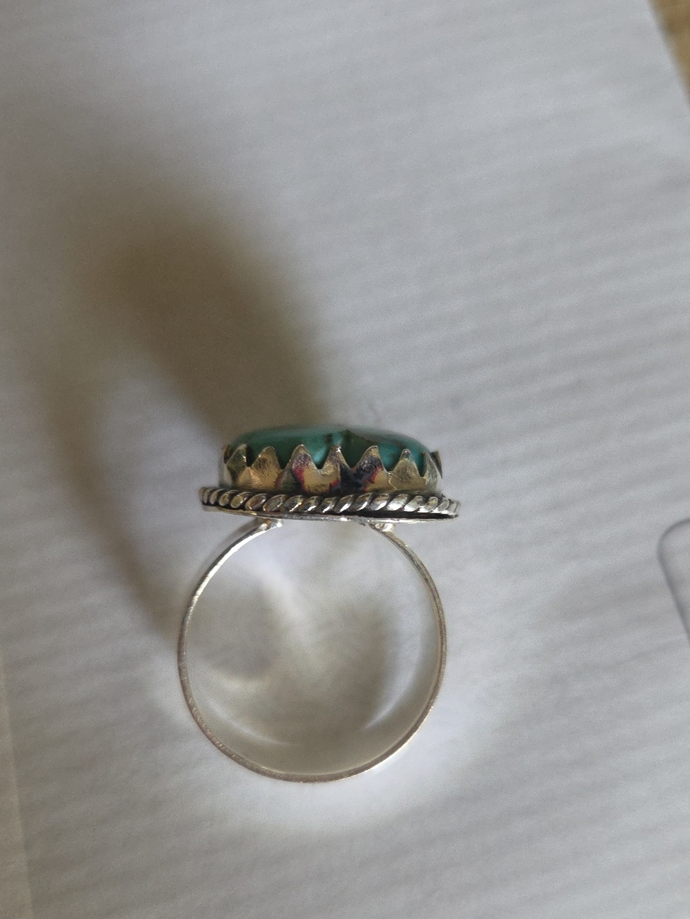 Kingman Turquise Heart Ring - Picture 5 of 8